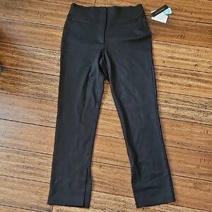 NWT Violets‎ And Roses Black Julius Straight Leg Pants Size 8
